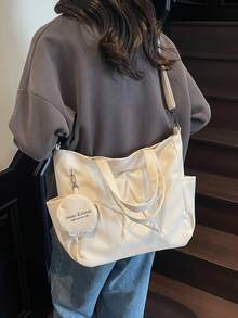 Neue modische lässige Segeltuch-Tragetasche mit Sternenmuster und Mehrtaschenfunktion, inklusive Münzbeutel, für Damen