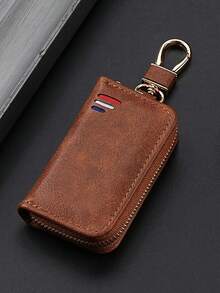 1pc Men's Lightweight Compact Key Pouch, Fashion Key Holder, Gift For Men On Holidays, Birthdays, Anniversaries