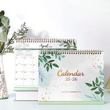 2025-2026 Desk Calendar - July 2025 To December 2026,  Standing Flip Desktop Calendar 2025-2026,  10" X 8. 3",  Small Desk Calendar With Thick Paper,  2025-2026 Calendar With Strong Twin-Wire - 彩色 - 查看 4