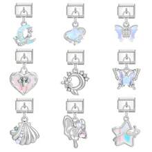 1pc Creative Steel-Color Dreamlike Pendant, Handmade DIY Modular Interlock Bracelet/Wristband - Multicolor - View 2