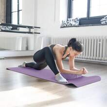 Local Delivery 7-Piece Yoga Equipment Set With Multiple Colors - Yoga Mat With Carrying Strap, 2 Yoga Blocks, Yoga Mat Towel, Yoga Hand Towel, Yoga Strap And Yoga Knee Pad - 紫色 - 查看 4