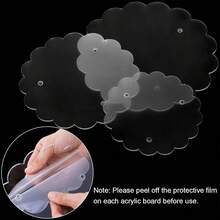 3pcs Acrylic Cake Stand, Cupcake Stand, Dessert Display Rack, Suitable For Bakery, Appetizers, Birthday Wedding Party, Baby Shower, Flower Shaped - Transparent - View 9