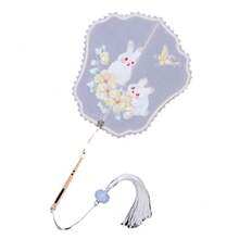 Decorative Fans - Fiore coniglio banana manico cavo - Visualizzare 3