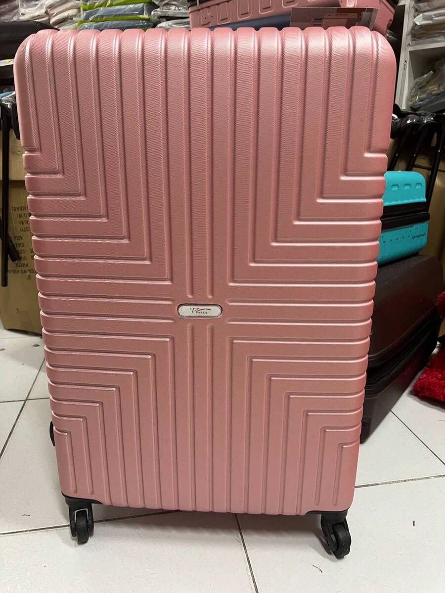 LARGE 40kg Carry-On Suitcase On  Happy Travel Suitcase POLYPROPYLENE - Rose Gold - View 1