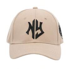 1 Herren NEW YORK Geometrisches Buchstaben bestickter Baseballcap, Outdoor einstellbar, Sonnenschutz, Lässig Kappe, geeignet für Frühling und Herbst Reisen, Strand Urlaub