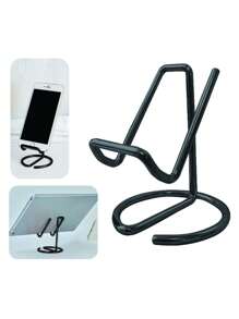 2/1 pezzi Supporto universale in metallo per telefono cellulare/iPad, supporto verticale, design minimalista portatile, installazione stabile sul tavolo, adatto per smartphone e tablet, supporto per una visione a mani libere, applicabile per ufficio, cucina, studio, supporto multifunzionale per esposizione, particolarmente adatto per utenti di casa office, studenti e professionisti.