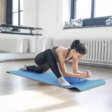 Local Delivery 7-Piece Yoga Equipment Set With Multiple Colors - Yoga Mat With Carrying Strap, 2 Yoga Blocks, Yoga Mat Towel, Yoga Hand Towel, Yoga Strap And Yoga Knee Pad - 藍色 - 查看 4
