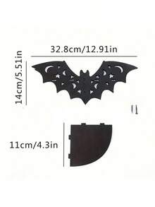 1pc Halloween Hollow Bat/Spider Web Display Rack, For Crystal, Candle, Pendant, Wall Hanging, Crystal Display Stand, Crystal Levitation Rack, Suitable For Bedroom/Study/Living Room/Kitchen Home Decor, Spiritual Meditation Gift, Fall Decor - Black - View 11