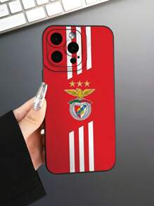 Funda de teléfono móvil con logotipo de equipo de fútbol, diseño minimalista y elegante, una funda de teléfono de moda simple y única para hombres y mujeres, adecuada para Apple 16 15 14 13 12 11 Plus Pro Max Mini 7/8 Plus XR X Xs Max. Este es el mejor regalo para amigos, familiares y colegas.