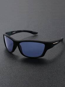 1 件时尚运动风格男士眼镜，彩色镜片，轻巧便携，户外骑行跑步装饰眼镜 - 彩色 - 查看 4