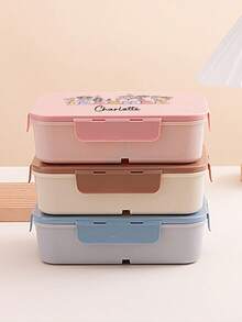 1 szt. Dostosowana nazwa: Lunch Box podróżny, Pokryty pojemnik bento, Szczelna torba na lunch, Przenośny stojak na śniadanie, Spersonalizowana zastawa stołowa DIY, Akcesoria kuchenne i jadalne na kempingu, Spersonalizowany wzór dla nauczyciela, Prezent dla nauczyciela, Codzienne użytkowanie, Festiwale, Powrót do szkoły, Wakacje, Studenci, Codzienne przechowywanie, Spersonalizowane pudełko na prezent, Nadaje się na wesela, podróże i powrót do szkoły - Wielokolorowe - Zobacz 4