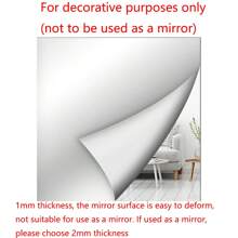 Wall Mirror Tiles, 1mm Thickness Self Adhesive Square Mirror, Flexible Mirror Sheets Wall Stickers Frameless Small Mirrors Wall Decor Set For Bathroom Home Gym Bedroom(Do Not Use As A Mirror) Mirror Wall Room Decor Mirror For Room Home Decor Bathroom Decor Living Room Decor