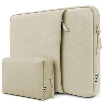 ZYB 13-16 Inch Laptop Sleeve/Carrying Case Compatible With MacBook Air 13/15 M1/M2 (2012-2023), Pro 13/14/15/16 (2010-2022), 14-15.6 Inch HP Chromebook/Surface Laptops, Shock-Proof & Water-Resistant With Accessory Pocket
