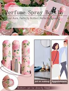 Mini Refillable Perfume Atomizer Bottle – 5ml Travel-Size Spray Pump, Portable & Leakproof Fragrance Dispenser For Purse, Pocket & On-The-Go Use - Multicolor - View 5
