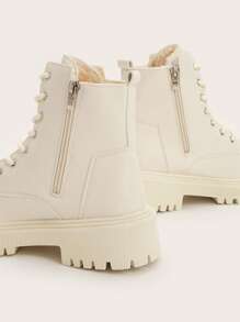 Nuevas botas de mujer de tobillo y botines, zapatos planos casuales versátiles y de moda