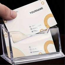Un juego de 4 cajas de almacenamiento para tarjetas de presentación transparentes, hechas de plástico, se utilizan para guardar pequeñas tarjetas de presentación, juguetes y tarjetas, se utilizan para colocar varias tarjetas de presentación y juguetes en el mostrador de recepción de la exposición, etc.