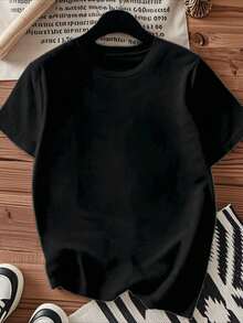 One piece shirts summer tops cotton  clothes women camisas de mujer lindas Imagen de monstruos T shirt 180g camiseta negro blanca de algodónpatrón de estampado de monstruos adorablesestampado de algodón de alta calidadcuello redondocorte básico holgadohombres y mujerestranspirableversátillavable a máquinatranspirablecómodatalla S ~ 3XLdiariocasualdeportesimprescindible para el verano - Negro - Ver 2