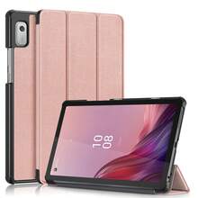 适用于 Tab P12 (12.7 英寸) 2023/ Idea Tab Pro 12.7 英寸 2025/ Tab M8 Gen 4 (8 英寸 MTK) / Tab M9/ Tab K11 Plus 11.45 英寸/ Tab P11 Gen 2 11.5 英寸的 PU 皮革硬质 PC 保护套 - 玫瑰金 - 查看 2