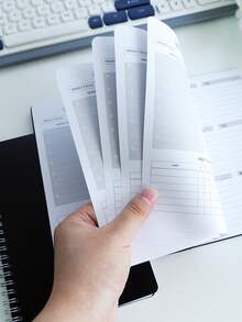 week plan 1pc 52-Week Undated Weekly Planner,+Color-Coded Tab Stickers,A5 Daily Planner Notebook With Weekly Task List,Habit Tracker,Meal Planner & Daily Breakdown,Designed To Balance School, Work & Wellness,Back To School Supplies - Multicolor - View 5