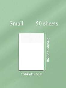 [50pcs] Transparent Sticky Notes, 3-6 Sizes Clear Sticky Notes Pads, Waterproof Self-Adhesive Translucent Sticky Notes For Annotating Books, See Through Sticky Notes For School & Office The Ideal Choice For School Halloween Gifts Kids Back To School - Multicolor - View 8