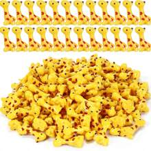 10/50/100 Pcs Mini Resin Giraffe Tiny Giraffe Resin Ornaments For Garden Home Decoration Zoo Animal Micro Landscape Ornaments Kit Fairy Dollhouse Accessories (Classic)