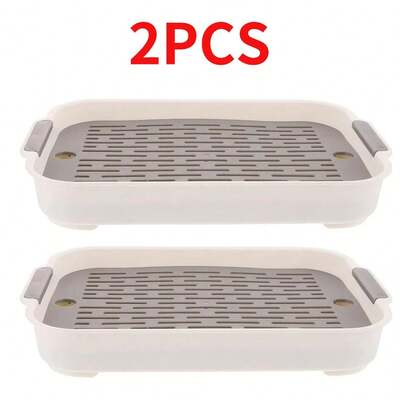 2PCS Pet Litter Pan Trainer Rabbit Potty Tray Rabbit Cage Litter Box Rabbit Toilet UK