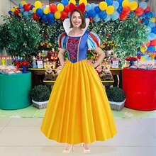 Princess Costume For Women,Adults Princess Dress With Headband, Halloween Costume Dress Up Outfit - X-Large - View 2