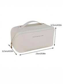 1pc Women's Fashion Large Capacity Cosmetic Bag, Portable Travel Handbag Organizer - Multicolor - View 8