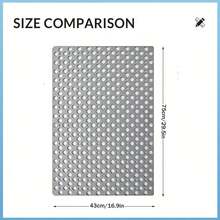 1pc Bathroom Mat With Suction Cup, Shower Blanket, Shower Mat With Circular Hole Design, Bathroom Massage Ring, Quick Drainage, Suitable For Shower Rooms, Bathroom Decor,Hotel Bathrooms, Toilets, Bathtubs, Bathroom Accessories,Halloween Gifts - Grey - View 5