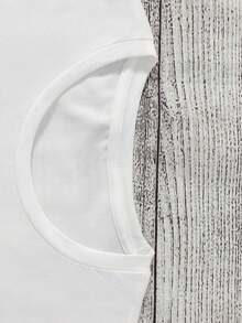 Women's Cartoon Print Casual Loose Daily Simple Style Round Neck Short Sleeve T-Shirt Tops Cute Tops, Micro Elastic, Non-See-Through, Easy Care Material, Perfect For Daily Wear