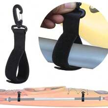 Accessoires de pagaie de kayak KotteSen - Clip de pagaie universel, Crochet de guidon, Convient pour les vélos électriques, les chariots de courses, Crochet de suspension de pagaie rotatif à 360°, Clip de suspension de pagaie multifonction, Crochet de rangement de ligne - Noir - Voir 4