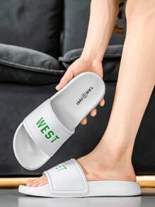 Men's Slippers, Men's Sandals, White Men's Slippers, Soft-Sole Men's Slippers, Comfortable Slip-On Slip-On Men's Slippers, Casual Versatile Comfortable Men's Slippers