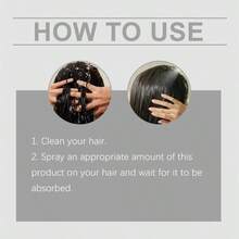 Super Milk Conditioning Hair Primer,Spray acondicionador sin aclarado, Hidratación suave, Suavidad y brillo, Spray acondicionador Volumen fresco (2 piezas) - Negro - Ver 4