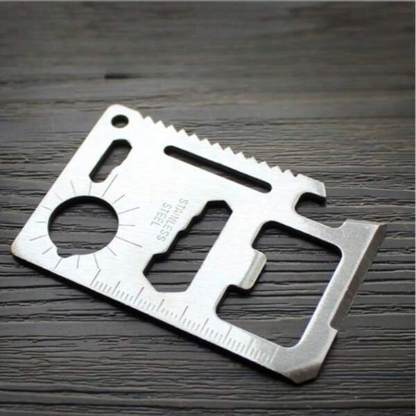 Outdoor Camping Supplies Multifunctional Military Knife Card Card Portable Bottle Opener Tool Card Folding Knife