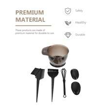 Kit de tintura de cabelo Kanek de 5 peças, incluindo pincel e tigela para tingir - Kit completo de acessórios para tingir cabelo para uso em salão e em casa - Inclui pincel para tingir, tigela para misturar, protetores de orelha e muito mais. Perfeito para família e amigos!