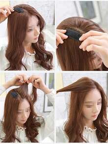 4 件装 Bump It Up 插入式发夹隐形发量底座垫头发造型配件工具适用于女士、学校用品