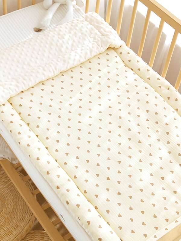 1pc Baby Thick Mattress Pad, Soft Plush Fabric Warm Cushion, Daycare Bed Soft Mat, Children Mattress, Double-Sided Usable & Washable