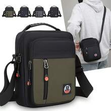 Large Capacity Men's Crossbody Bag For Notebook And Work - màu xanh lá - Xem 1