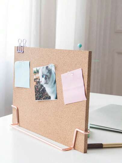 Creative Desktop Message Board With Stand - Office Message Board, Bulletin Board, Photo Display Wall, Memo Reminder Display,School Supplies,Back To School