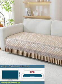 1pc Jacquard Luxurious European Style Sofa Cover, Summer Jacquard, Machine Washable, Pet Friendly, Fits Armchair To 4-Seater Sofa - Living Room, Window, Office Sofa Protector
