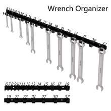 Organizador de pared para montaje de llaves de tubo, accesorios para exhibición y almacenamiento de herramientas