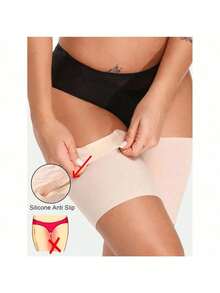 1 par de bandas ajustadas anti rose para muslos, mangas antifricción para muslos para prevenir el roce y la fricción entre los muslos - Multicolor - Ver 1