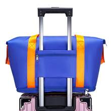 Weekender Bag, Travel Duffel Bag Carry On Overnight Bag With Shoe Compartment, Dry Wet Separation Exercise Portable Shoulder Bag Yoga Fitness Bag Large Capacity Travel Bag Foldable Expansion Bag For School School Accessories School Stuff Travel Essentials Holiday Vacation Bag Luggage Suitcase Travel Bag For Women - Multicolor - View 6