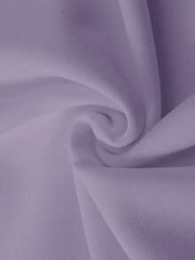 男式青年休闲武士刀与樱花图案印花紫色宽松圆领 T 恤 - 淡紫色 - 查看 6