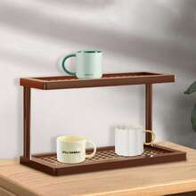 2-Layer Bathroom & Kitchen Countertop Organizer, 2-Tier Cosmetic/Perfume Storage Rack, Bathroom Organizers And Storage,Space-Saving Shelf,Makeup Organizer - Multicolor - View 4