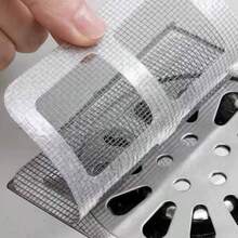 10 件高级排水过滤器，淋浴和浴缸毛发收集器 - 易于安装，一次性排水盖，适用于淋浴、水槽和洗衣房，易于使用，毛发塞 - 白色 - 查看 8