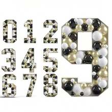 1PC Marquee Letters Mosaic Large Letters Balloon Frame For Birthday Party Wedding Backdrop Decoration Anniversary Decor Pre-Cut Big Foam Board(No Balloons Or Hot Melt Guns)