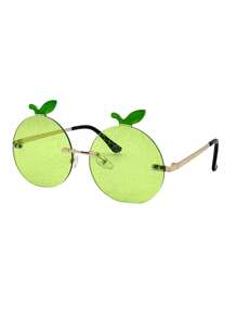 decorativas con forma de naranja, diseño de fruta, con accesorios de metal, adecuadas para mujeres con forma asimétrica