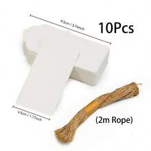10-300pcs Blank Kraft Paper Tags, DIY Handmade Heart Hollow Gift Tags With Jute Twine, Suitable For Wedding Party Decoration, Candy Box Packaging, Gift Tags, Message Cards - Multicolor - View 17