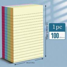 100/200 tờ giấy nhớ sọc nhiều màu, di động và tiện lợi, thích hợp cho học sinh và nhân viên văn phòng, trở lại trường, đồ dùng học tập, văn phòng phẩm, thẩm mỹ, đồ dùng học tập, học sinh, văn phòng phẩm, đồ dùng học tập, đồ dùng học tập, quà tặng Giáng sinh cho thanh thiếu niên, đồ dùng văn phòng và trường học - Nhiều màu - Xem 7